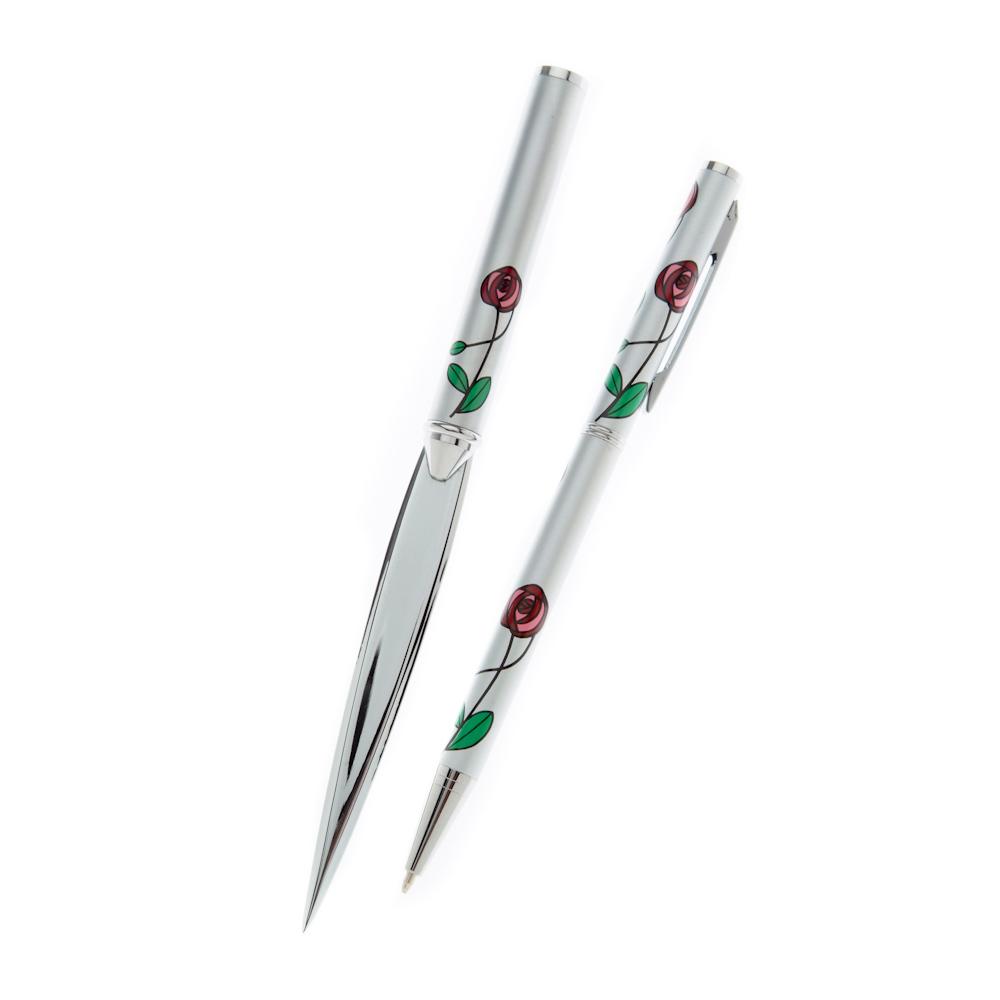 Mackintosh Red Rose Pen and Letter Opener Set